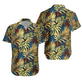 Cameron Hunting Tartan Vintage Leaves Hawaiian Shirt